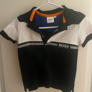 Black and white Hugo Boss polo